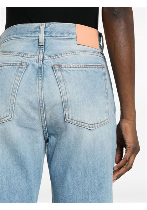jeans a vita alta donna blu in cotone ACNE STUDIOS | A00387228